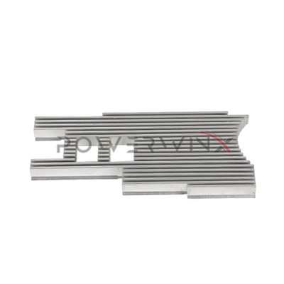 What is the impact of the fin material on an extruded heat sink's performance?